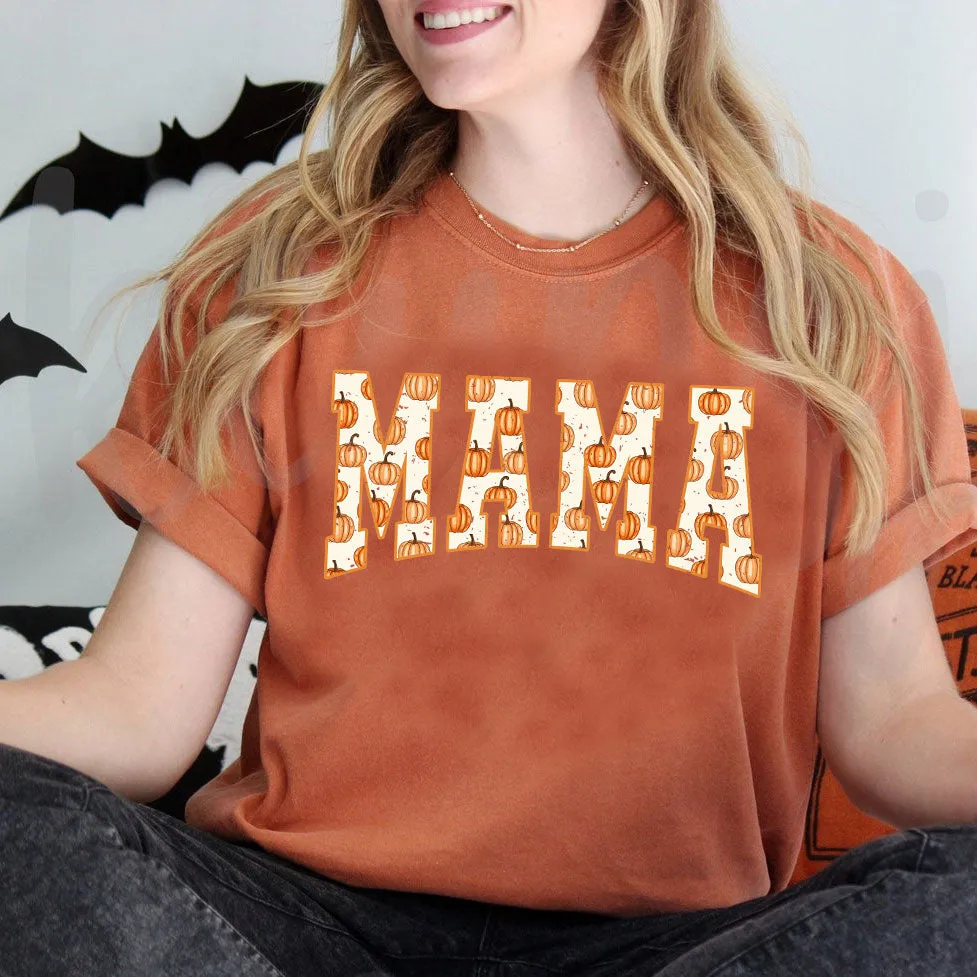 Mama Pumpkin Graphic Tee, Yam