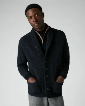 Men's Kensington Cashmere Cardigan Navy Blue