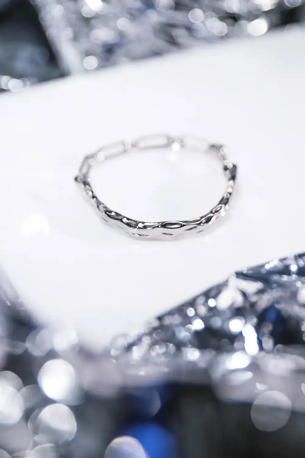 Molten Bangle Silver