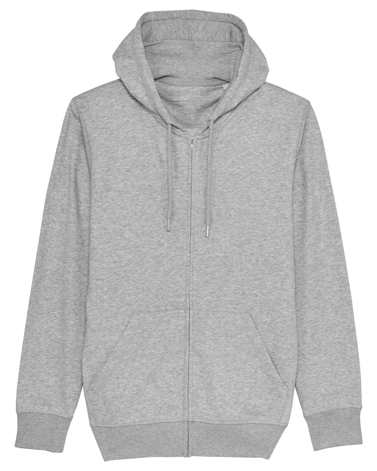 Nachhaltige Hoodie Jacke Grau Melange