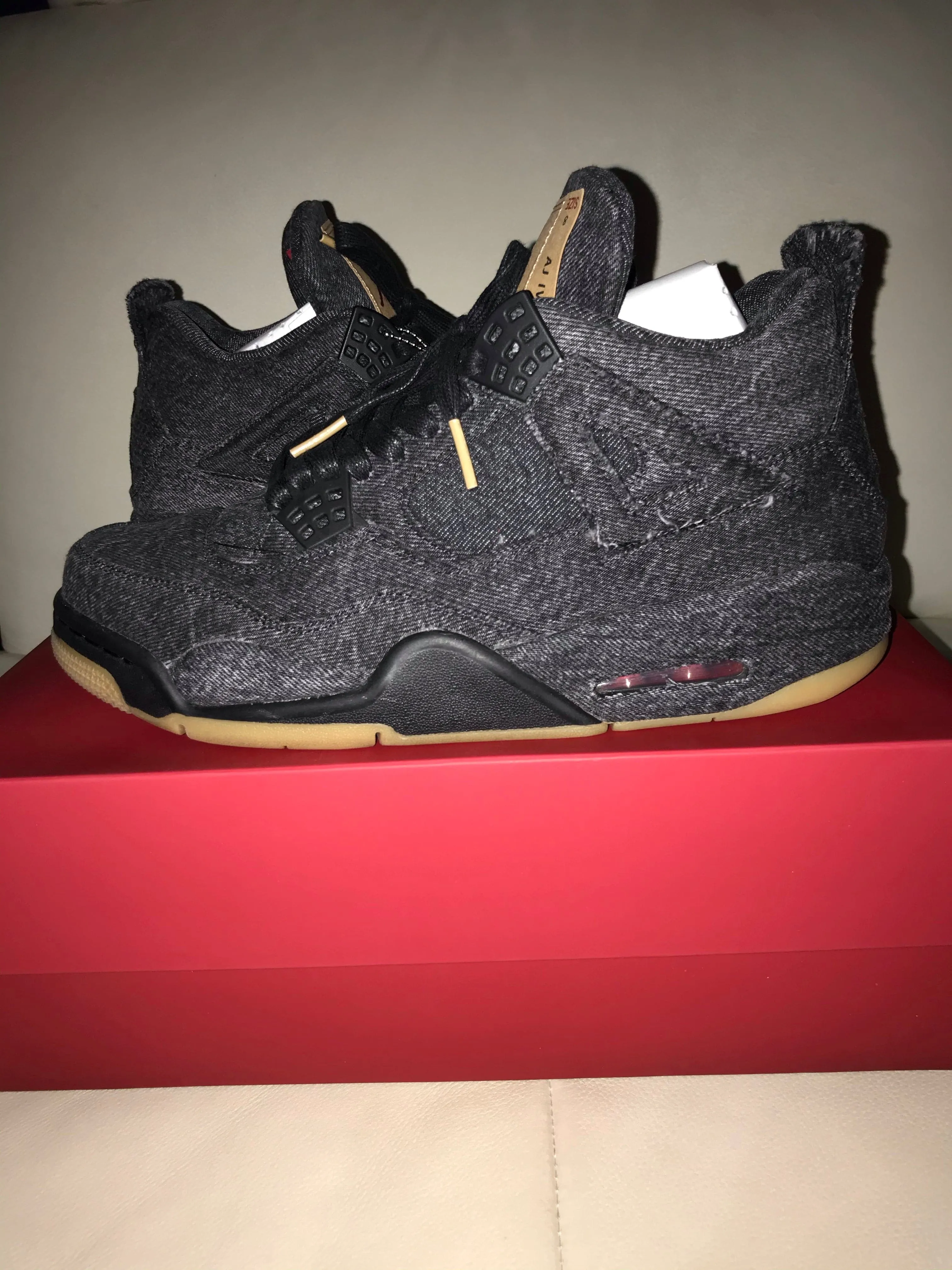 Nike Air Jordan 4 x Levi 'Black' (USED) Men's