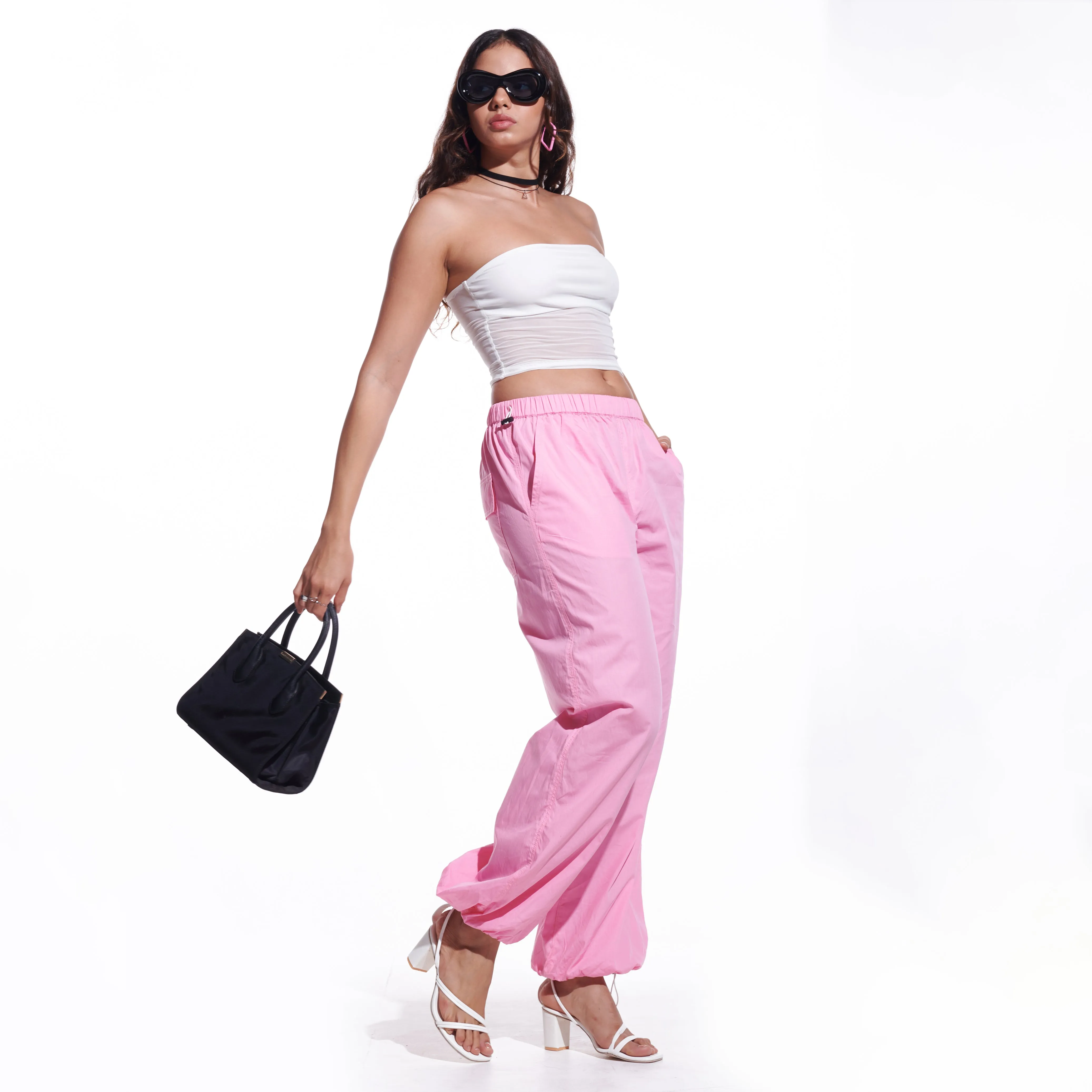 Pink Parachute Pants