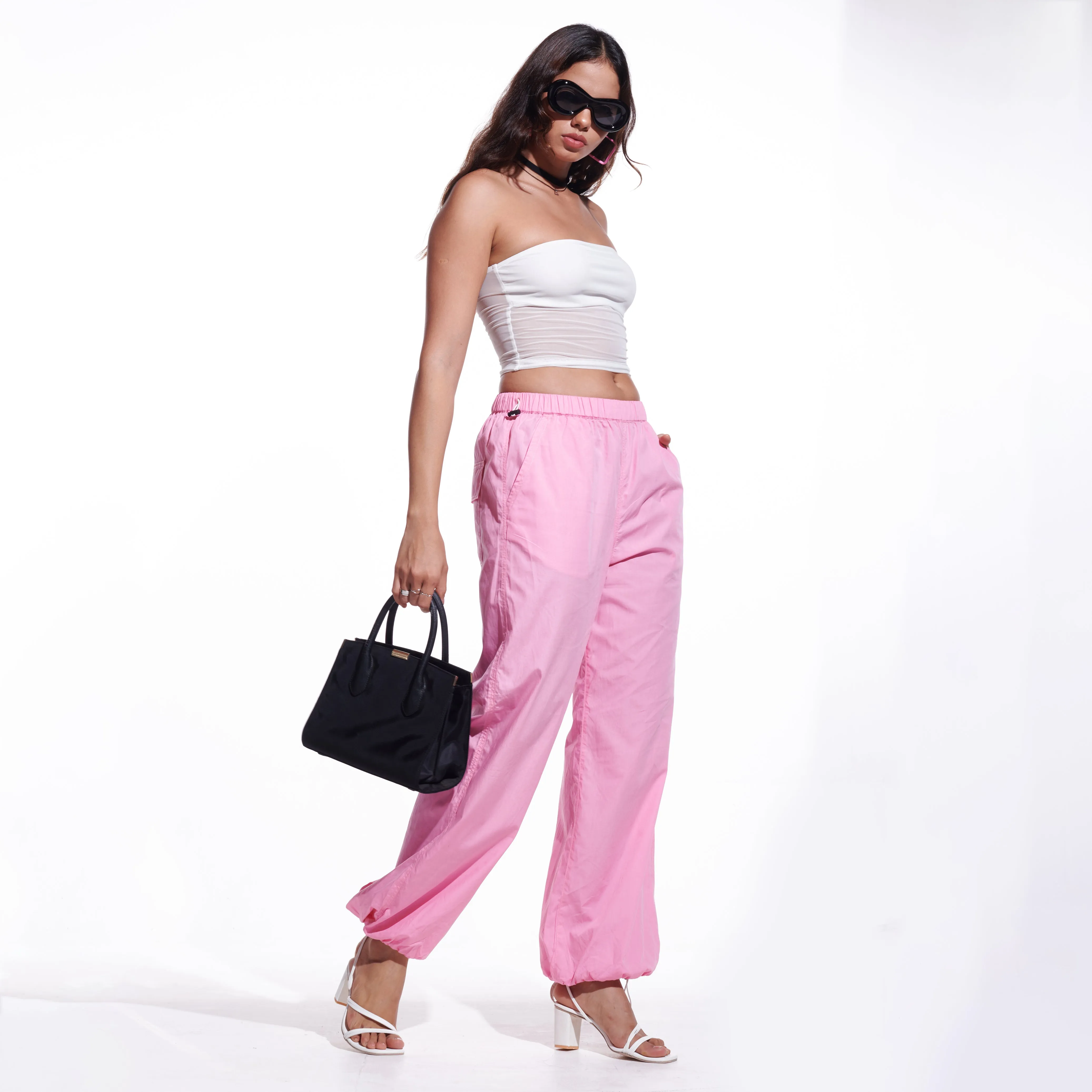 Pink Parachute Pants