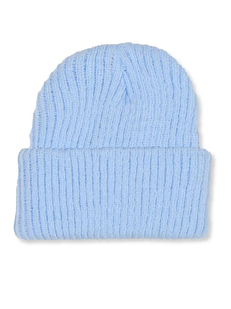 Premature Baby Blue Knitted Hat