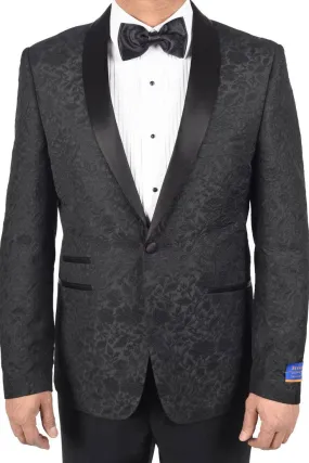 "Brocade" Black Dinner Jacket (Separates)