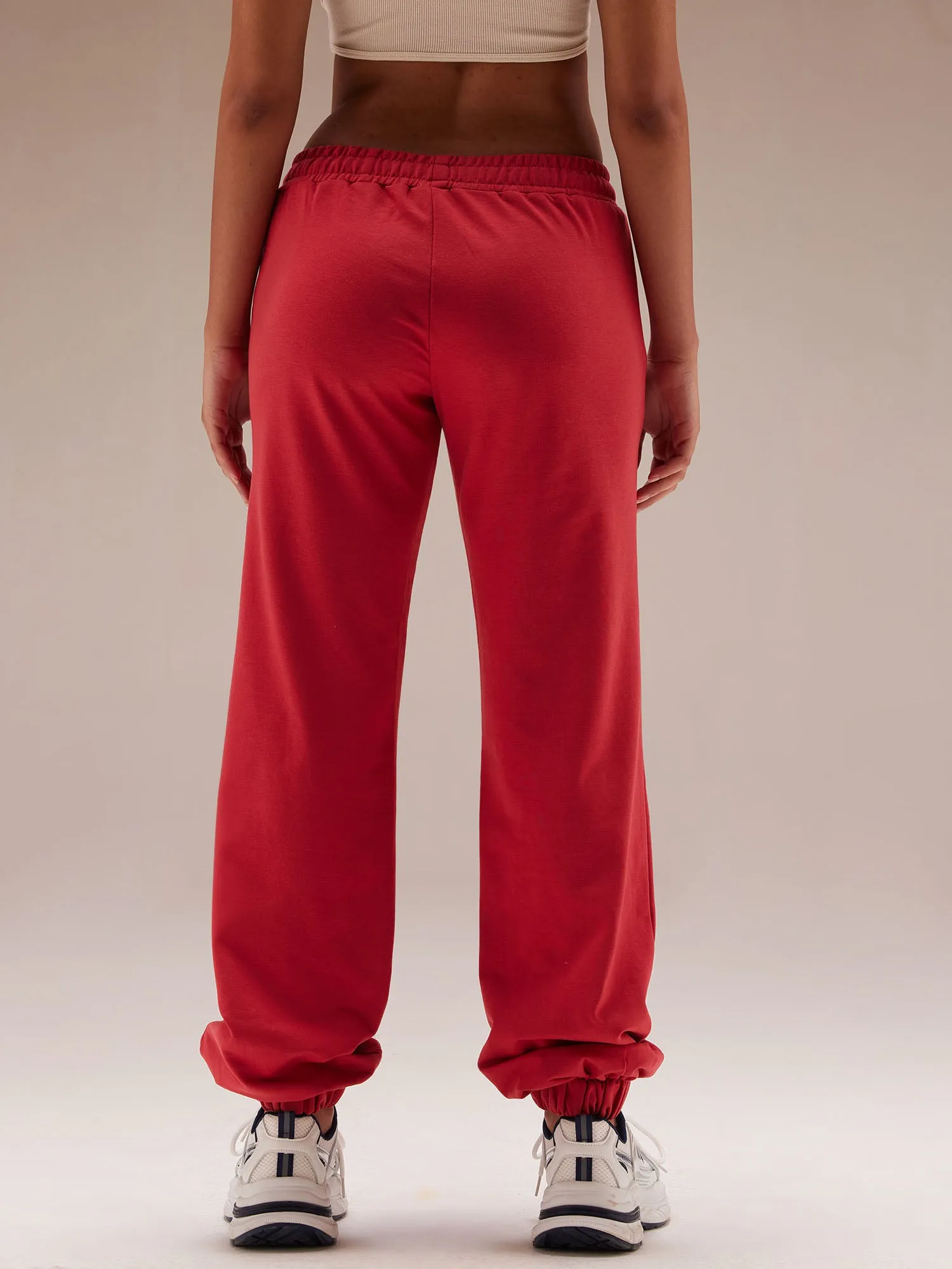 Red Kickback Joggers