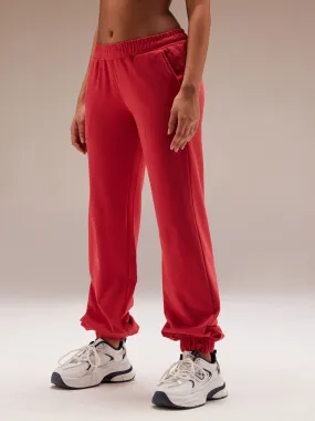 Red Kickback Joggers