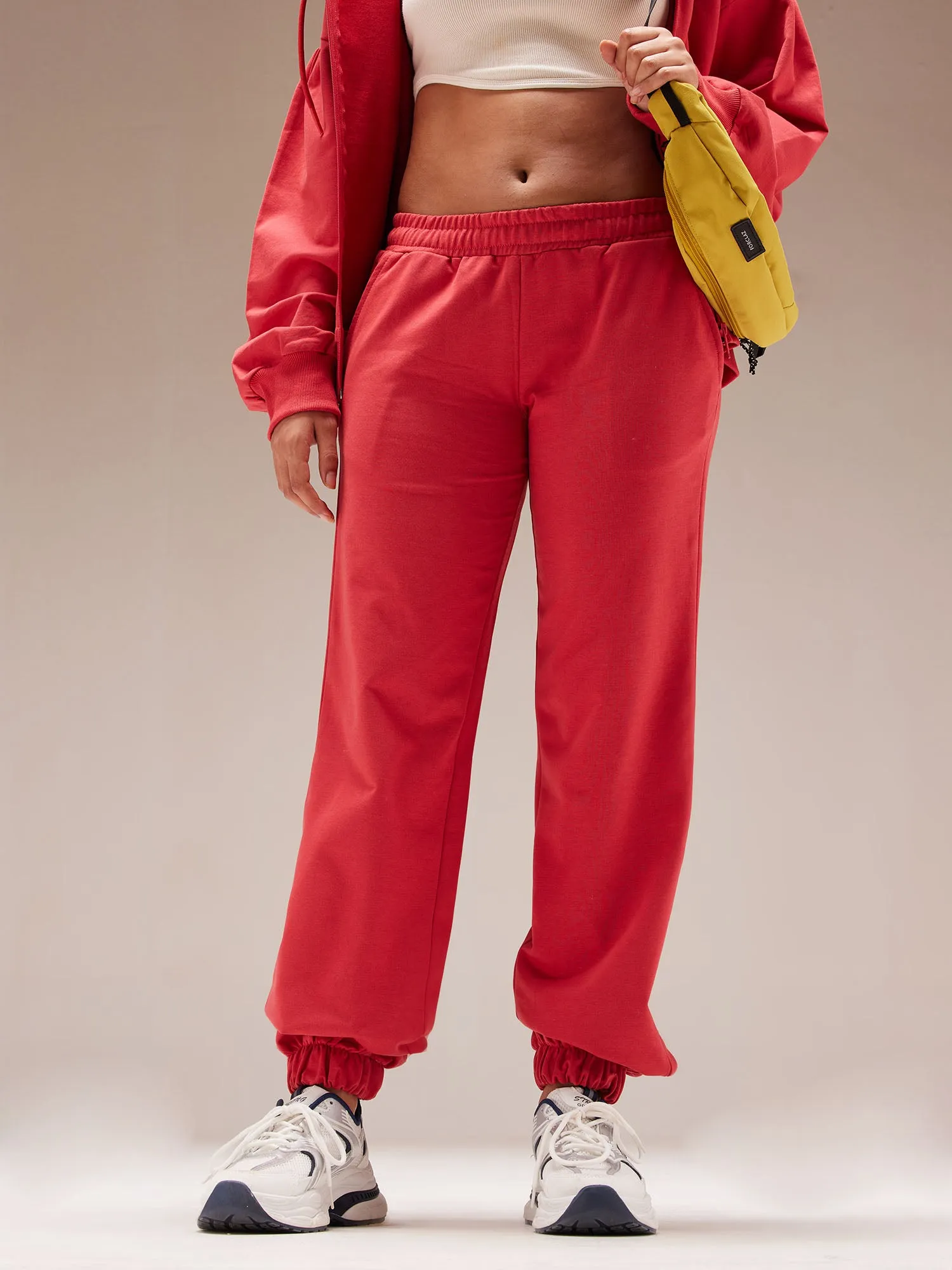 Red Kickback Joggers