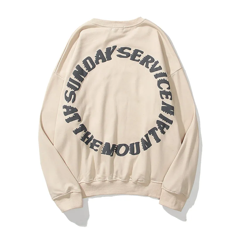 Round Collar Sunday Service Hoodies