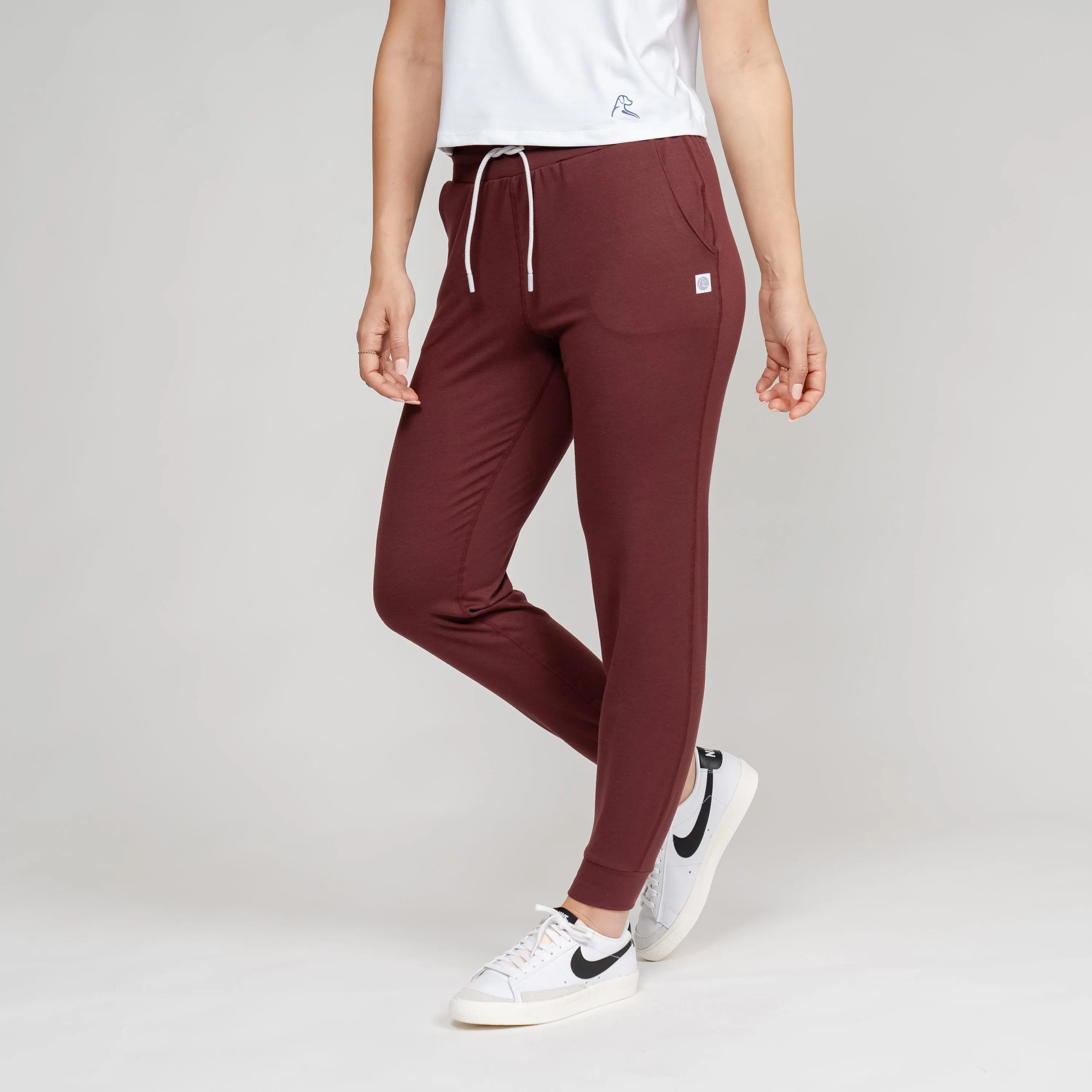 Tempo Performance Jogger | Heather - Bordeaux/Burgundy