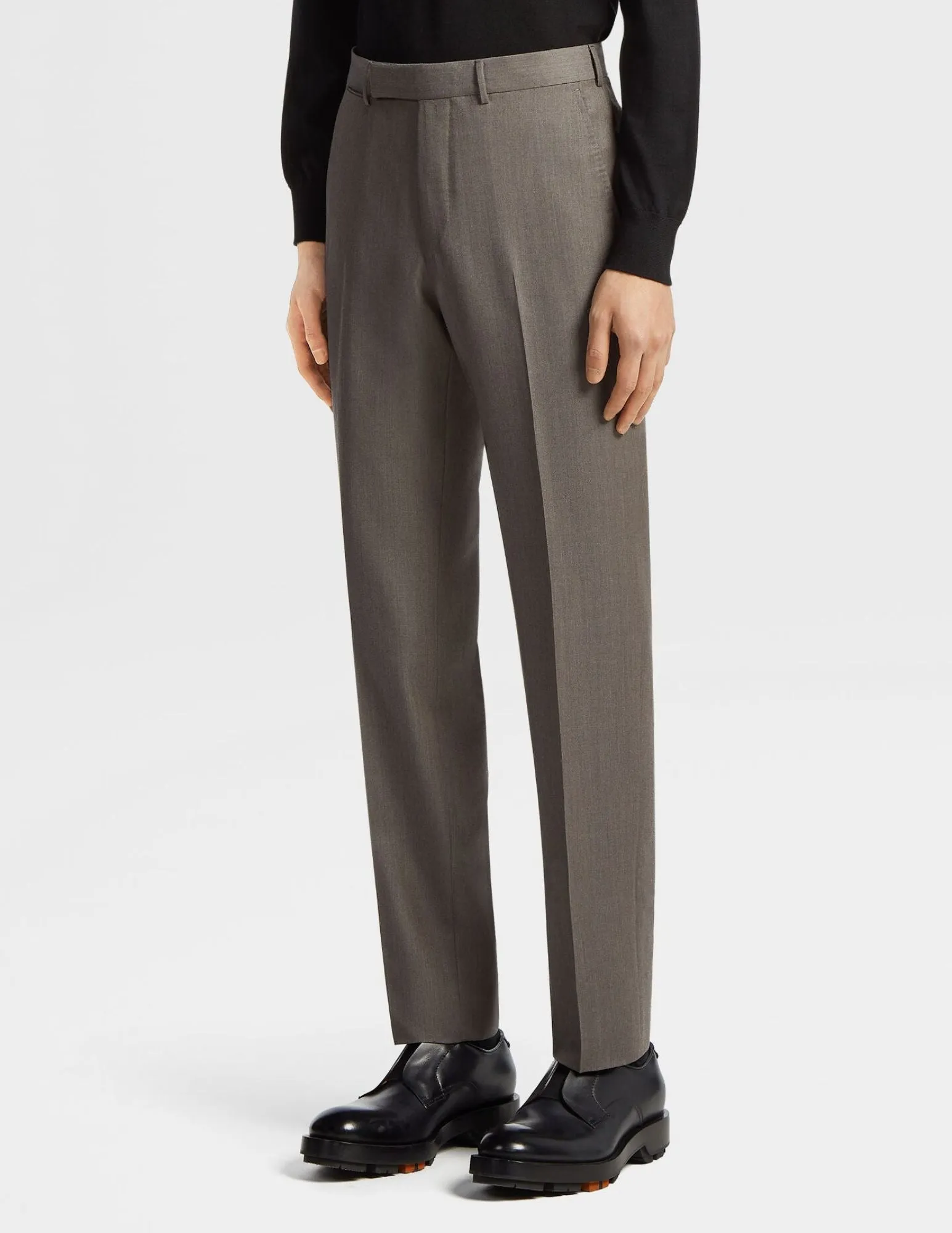 Trofeo Wool Trousers | Medium Brown