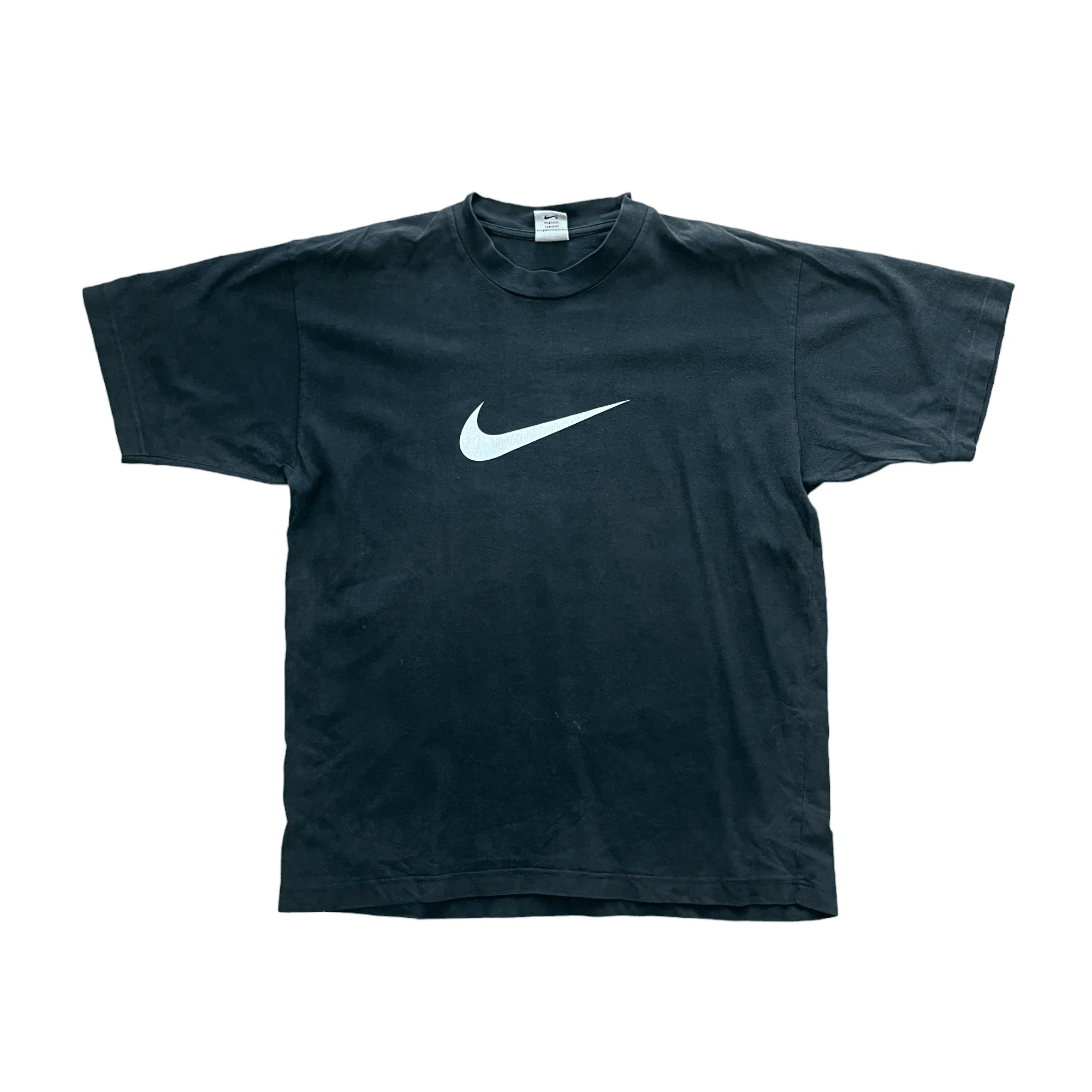 Vintage 90s Black Nike Tee - Medium