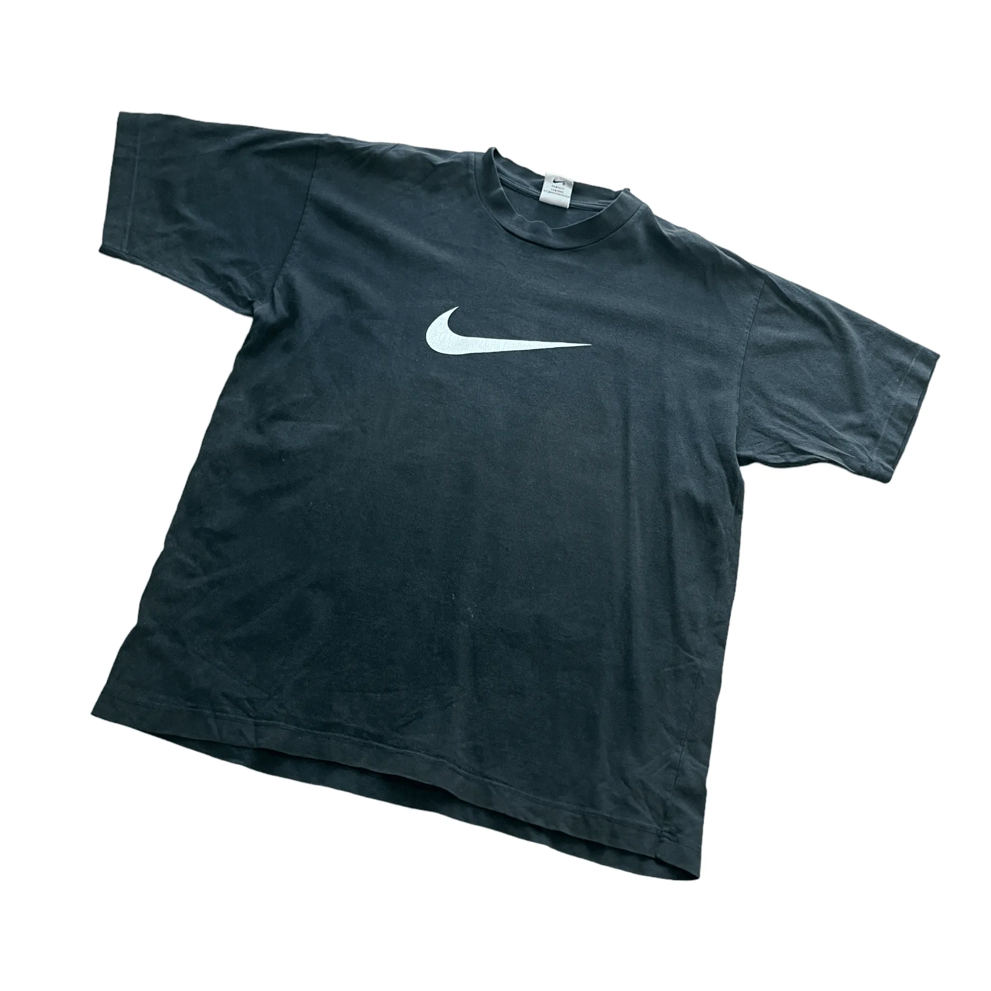 Vintage 90s Black Nike Tee - Medium