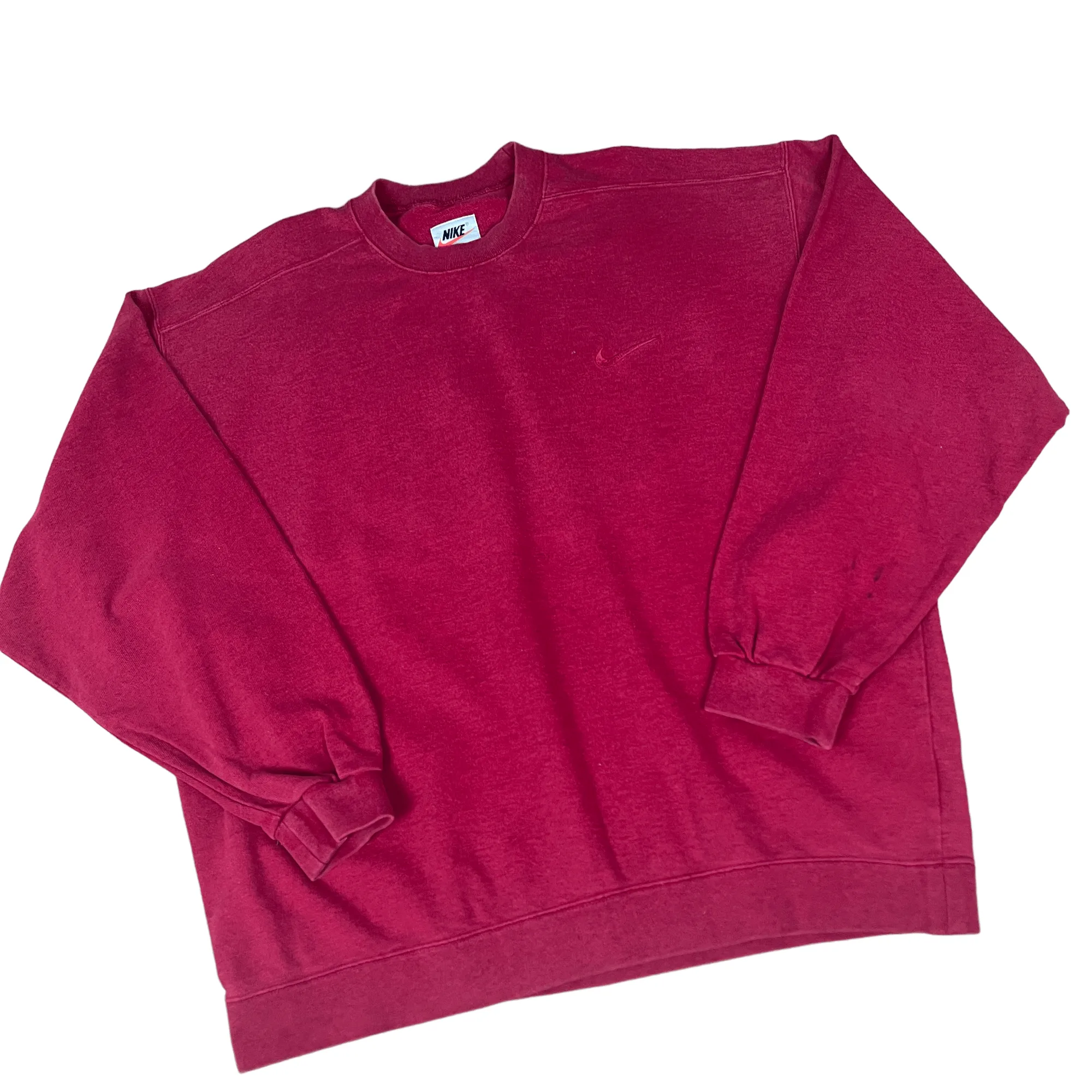 Vintage 90s Burgundy/ Red Nike Sweatshirt - Extra Large