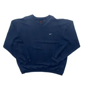 Vintage 90s Navy Blue Nike Sweatshirt - Extra Large