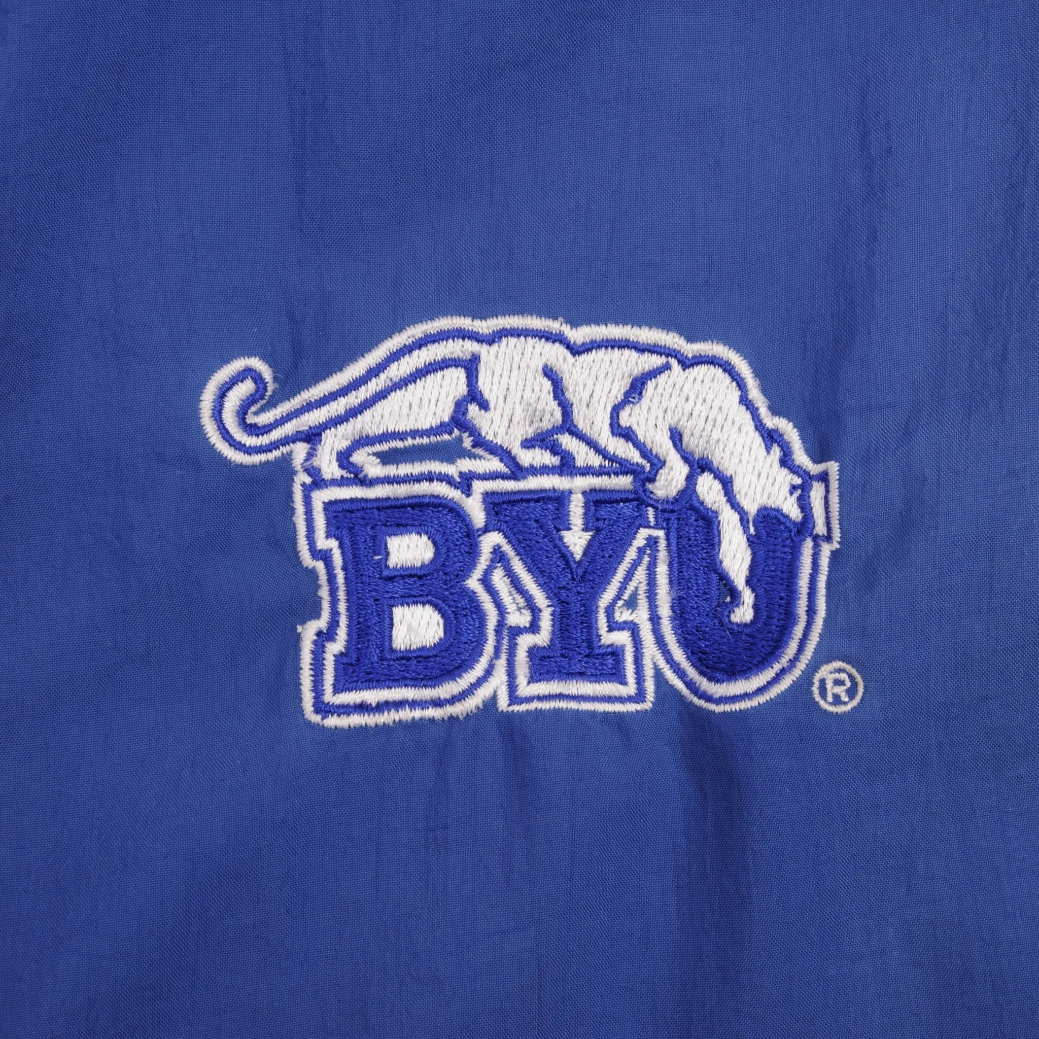 VINTAGE BYU BRIGHAM YOUNG STARTER WINDBREAKER JACKET 1990S SIZE XL