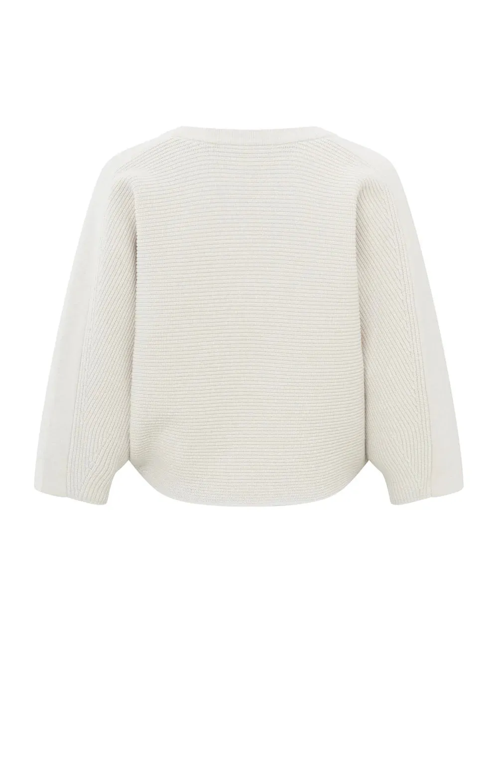 YAYA KNITTED CARDIGAN CHALK WHITE